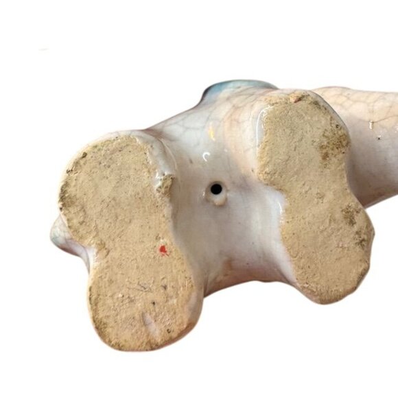 Vintage Ceramic Elephant Figurines Set Of 2 Hand-Painted Floral Decorative Colle - Picture 5 of 9